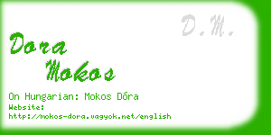 dora mokos business card